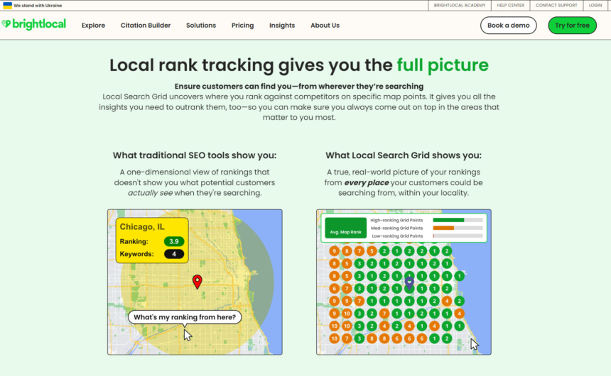 Brightlocal Local Search Grid