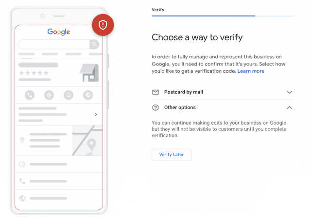 Choose Way To Verify