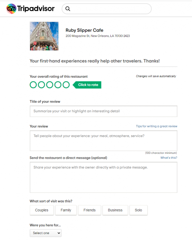 Tripadvisor review